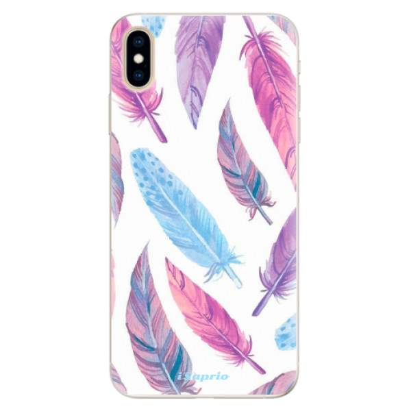 Levně Silikonové pouzdro iSaprio - Feather Pattern 10 - iPhone XS Max