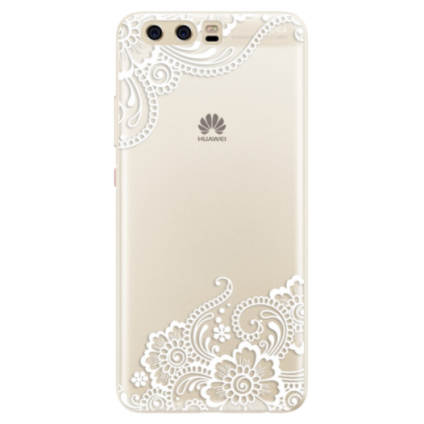 Silikonové pouzdro iSaprio - White Lace 02 - Huawei P10