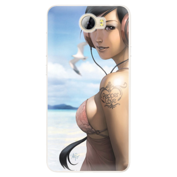 Silikonové pouzdro iSaprio - Girl 02 - Huawei Y5 II / Y6 II Compact