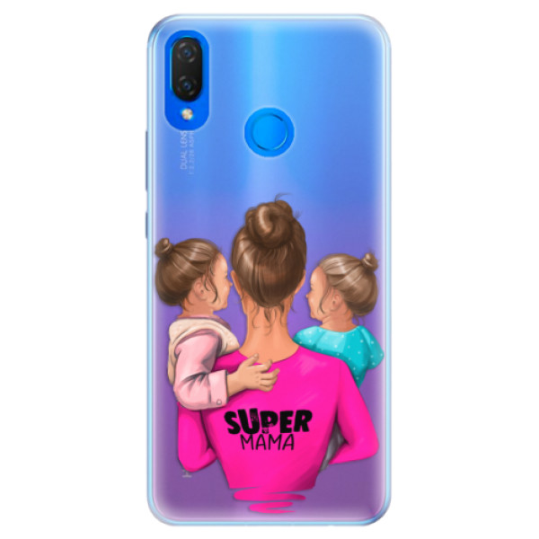 Silikonové pouzdro iSaprio - Super Mama - Two Girls - Huawei Nova 3i