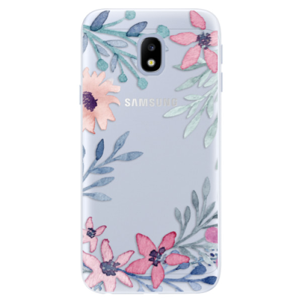 Silikonové pouzdro iSaprio - Leaves and Flowers - Samsung Galaxy J3 2017