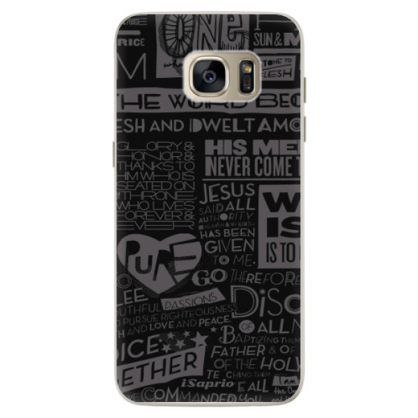 Silikonové pouzdro iSaprio - Text 01 - Samsung Galaxy S7