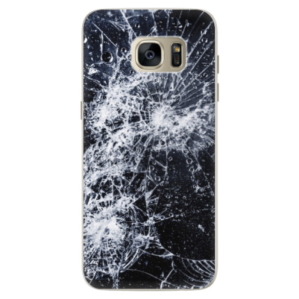 Silikonové pouzdro iSaprio - Cracked - Samsung Galaxy S7 Edge