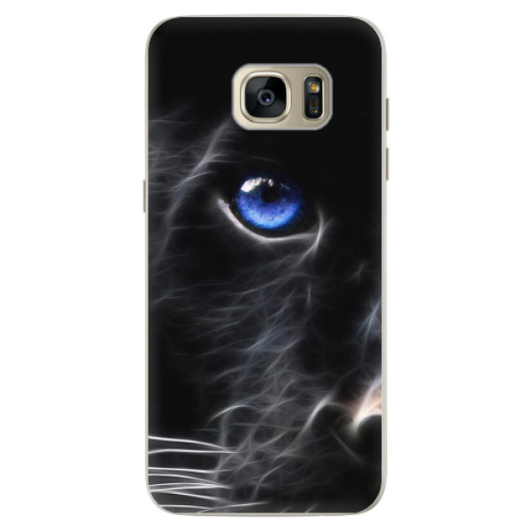 Silikonové pouzdro iSaprio - Black Puma - Samsung Galaxy S7 Edge
