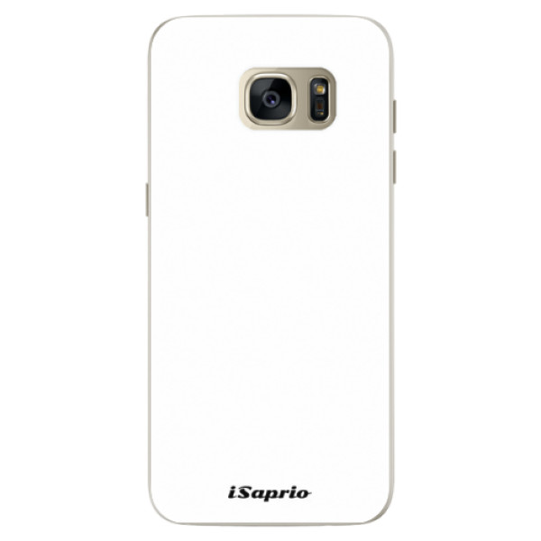 Silikonové pouzdro iSaprio - 4Pure - bílý - Samsung Galaxy S7 Edge