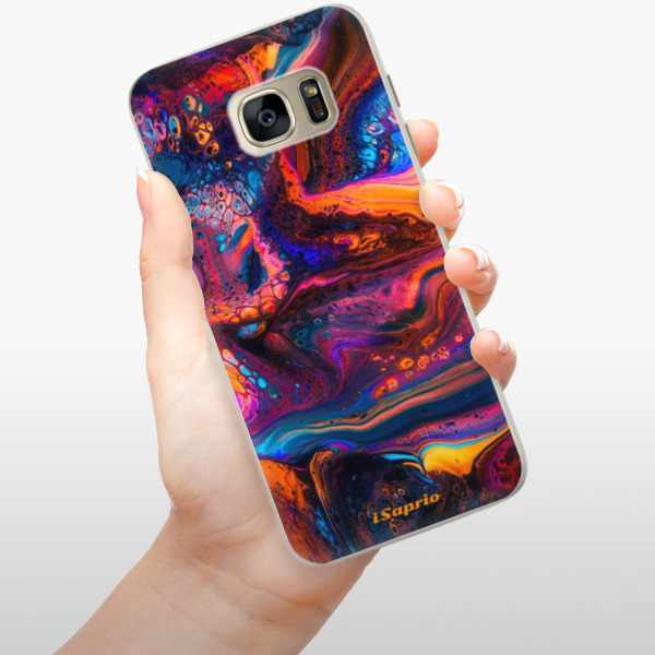 Silikonové pouzdro iSaprio - Abstract Paint 02 - Samsung Galaxy S7 Edge