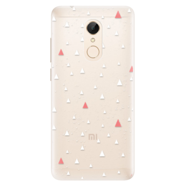 Silikonové pouzdro iSaprio - Abstract Triangles 02 - white - Xiaomi Redmi 5