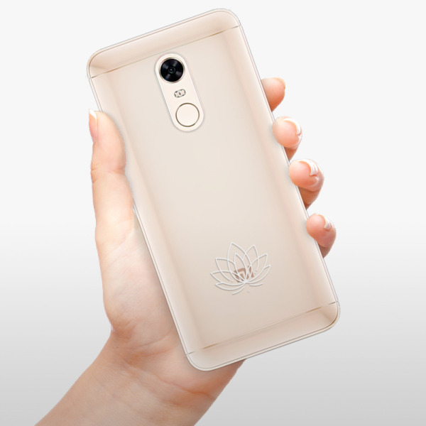 Silikonové pouzdro iSaprio - čiré - Lotos - Xiaomi Redmi 5 Plus