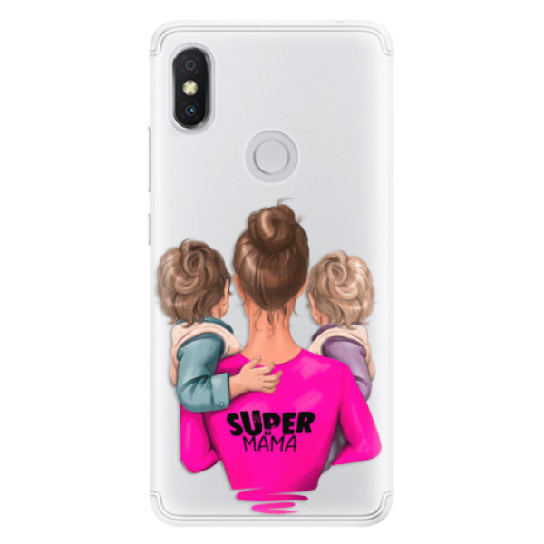 Silikonové pouzdro iSaprio - Super Mama - Two Boys - Xiaomi Redmi S2