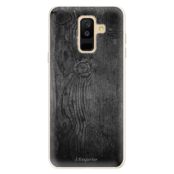 Silikonové pouzdro iSaprio - Black Wood 13 - Samsung Galaxy A6+
