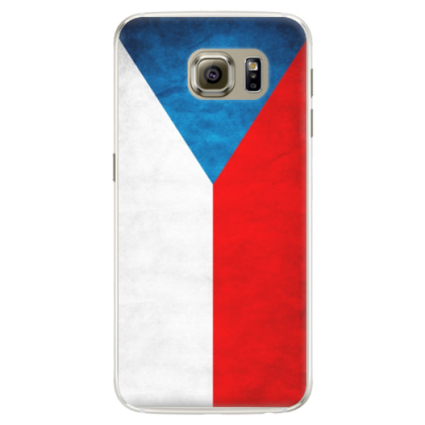 Silikonové pouzdro iSaprio - Czech Flag - Samsung Galaxy S6 Edge