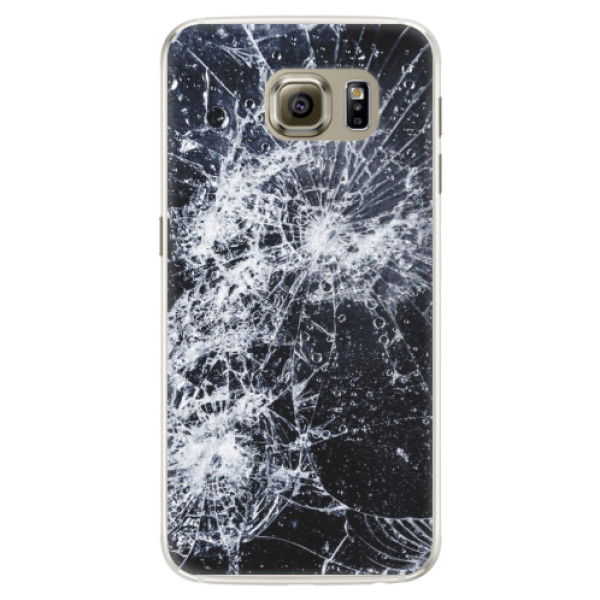 Silikonové pouzdro iSaprio - Cracked - Samsung Galaxy S6 Edge