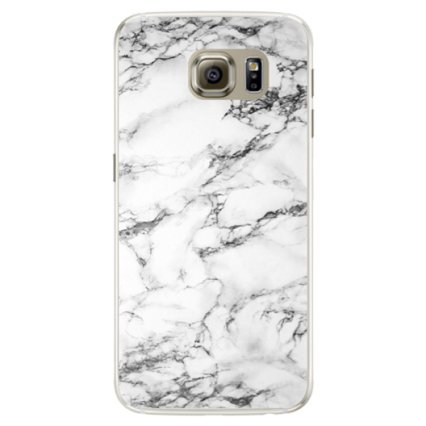 Silikonové pouzdro iSaprio - White Marble 01 - Samsung Galaxy S6 Edge