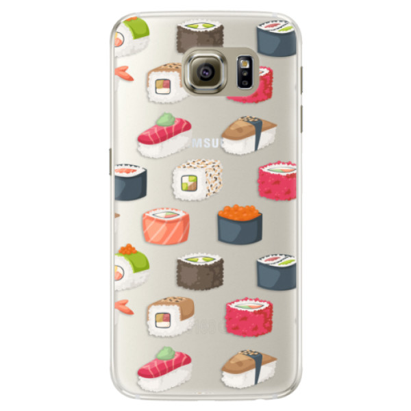 Silikonové pouzdro iSaprio - Sushi Pattern - Samsung Galaxy S6 Edge