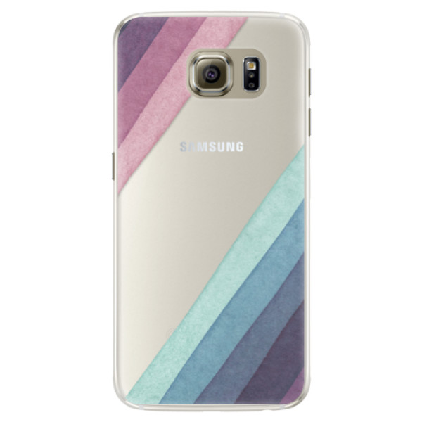 Silikonové pouzdro iSaprio - Glitter Stripes 01 - Samsung Galaxy S6 Edge