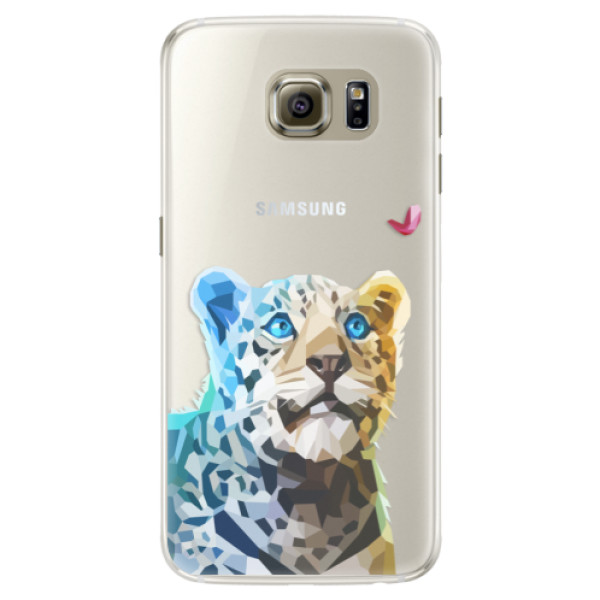 Silikonové pouzdro iSaprio - Leopard With Butterfly - Samsung Galaxy S6 Edge