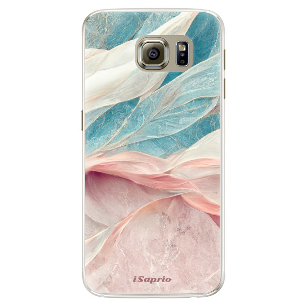 Silikonové pouzdro iSaprio - Pink and Blue - Samsung Galaxy S6 Edge