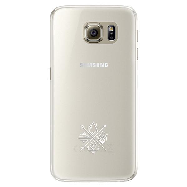 Silikonové pouzdro iSaprio - čiré - Elements - Samsung Galaxy S6 Edge
