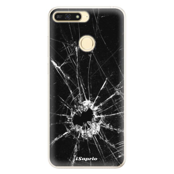 Silikonové pouzdro iSaprio - Broken Glass 10 - Huawei Honor 7A