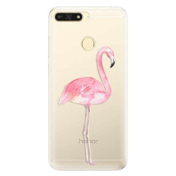 Silikonové pouzdro iSaprio - Flamingo 01 - Huawei Honor 7A