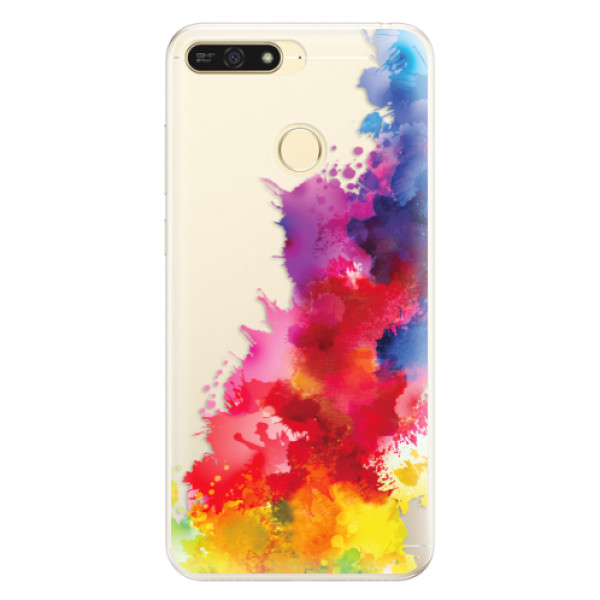 Silikonové pouzdro iSaprio (mléčně zakalené) Color Splash 01 na mobil Honor 7A (Silikonový kryt, obal, pouzdro iSaprio (podkladové pouzdro není čiré, ale lehce mléčně zakalené) Color Splash 01 na mobilní telefon Huawei Honor 7A)
