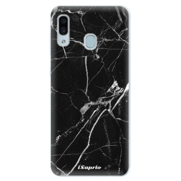 Silikonové pouzdro iSaprio - Black Marble 18 - Samsung Galaxy A30
