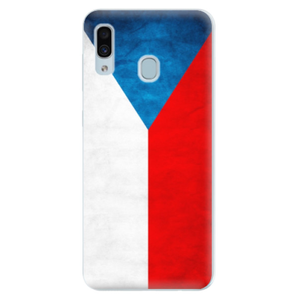 Silikonové pouzdro iSaprio - Czech Flag - Samsung Galaxy A30