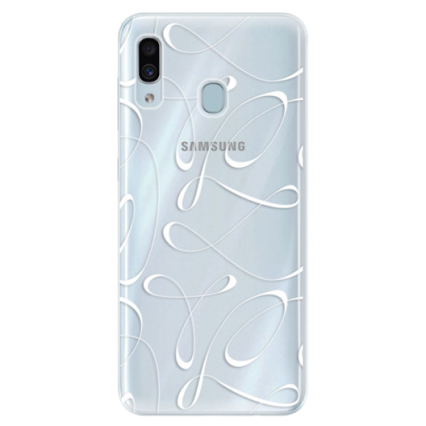 Silikonové pouzdro iSaprio - Fancy - white - Samsung Galaxy A30
