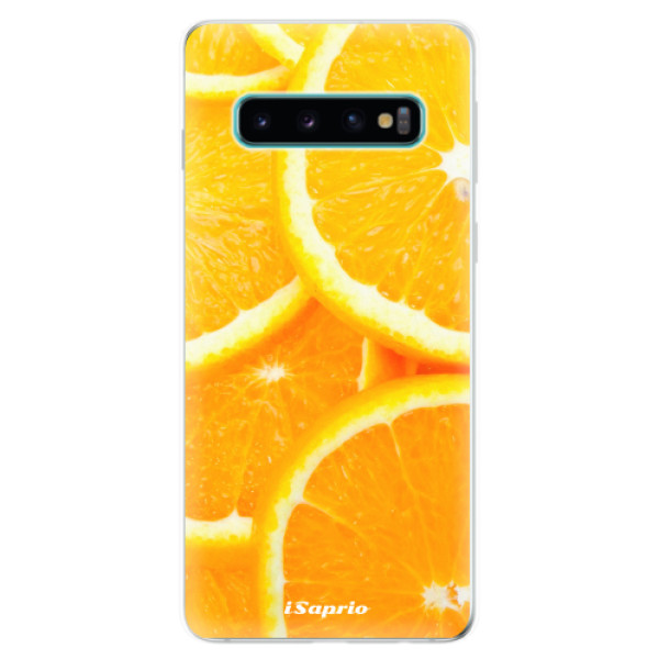 Odolné silikonové pouzdro iSaprio - Orange 10 - Samsung Galaxy S10