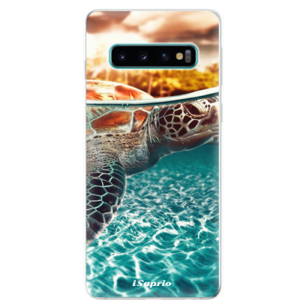 Odolné silikonové pouzdro iSaprio - Turtle 01 - Samsung Galaxy S10