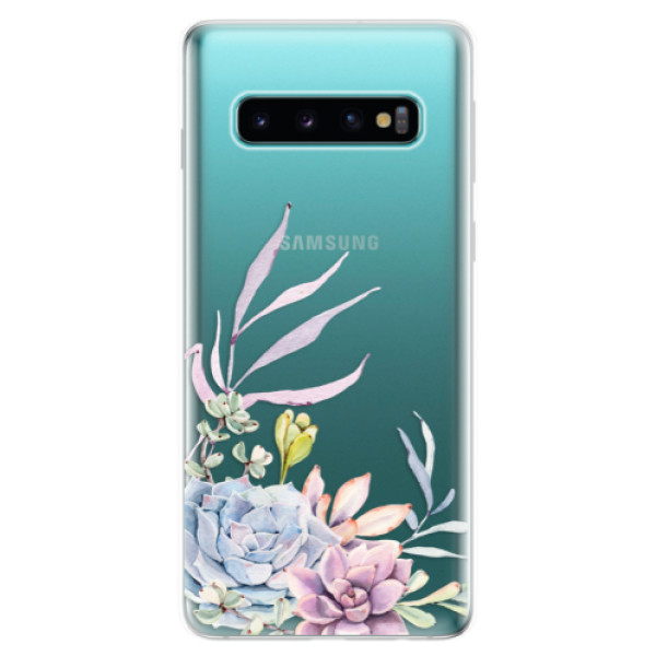 Odolné silikonové pouzdro iSaprio - Succulent 01 - Samsung Galaxy S10