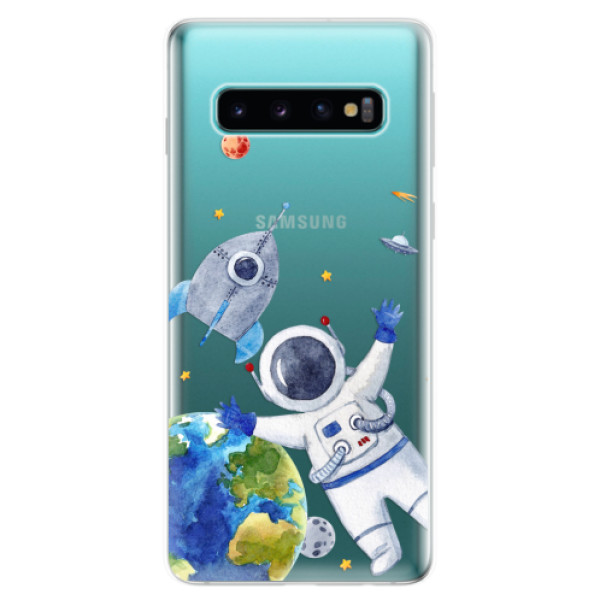 Odolné silikonové pouzdro iSaprio - Space 05 - Samsung Galaxy S10
