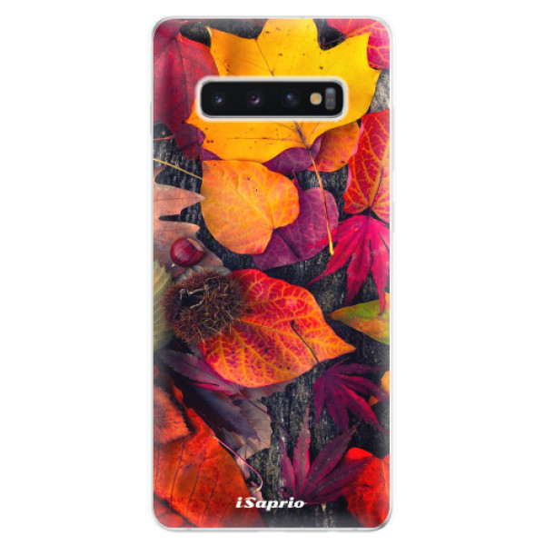 Odolné silikonové pouzdro iSaprio - Autumn Leaves 03 - Samsung Galaxy S10+