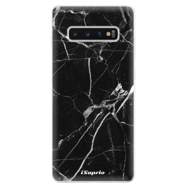 Odolné silikonové pouzdro iSaprio - Black Marble 18 - Samsung Galaxy S10+