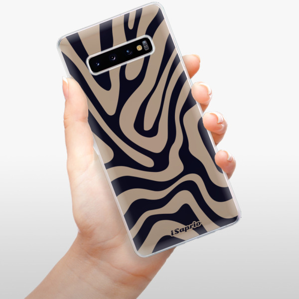 Odolné silikonové pouzdro iSaprio - Zebra Black - Samsung Galaxy S10+