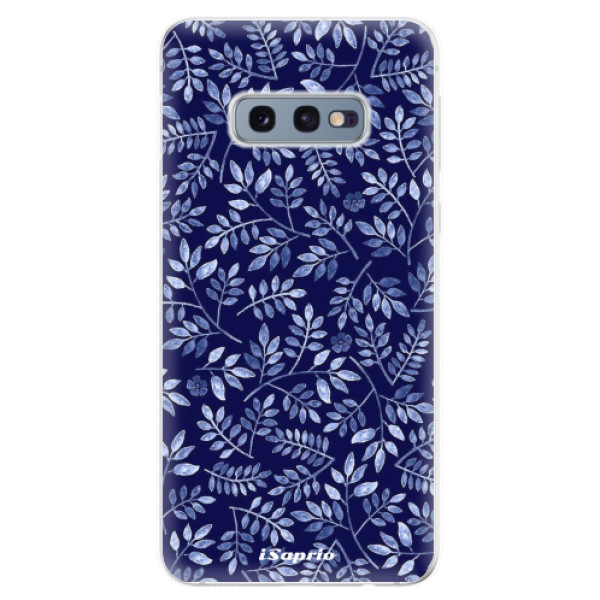 Odolné silikonové pouzdro iSaprio - Blue Leaves 05 - Samsung Galaxy S10e