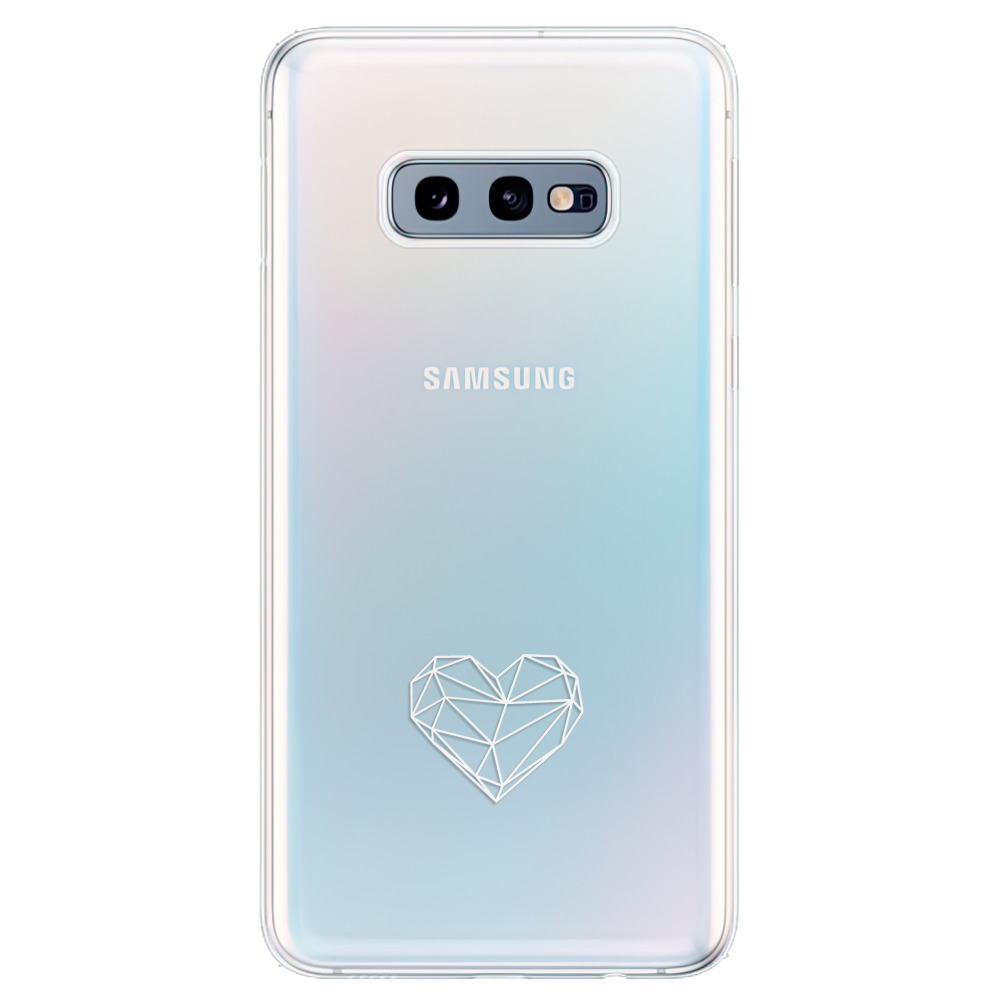 Odolné silikonové pouzdro iSaprio - čiré - Digital Love - Samsung Galaxy S10e