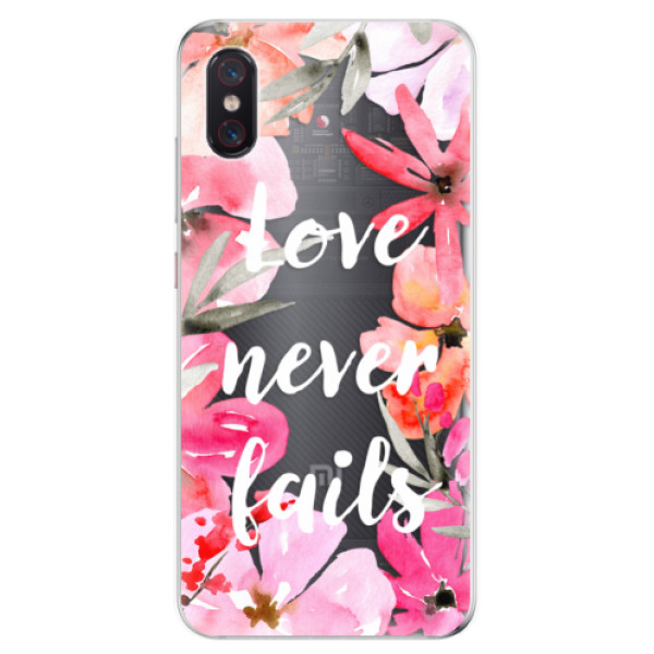 Odolné silikonové pouzdro iSaprio - Love Never Fails - Xiaomi Mi 8 Pro