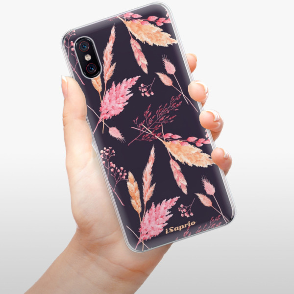 Odolné silikonové pouzdro iSaprio - Herbal Pattern - Xiaomi Mi 8 Pro