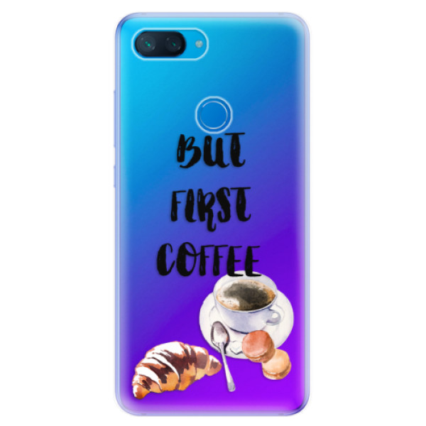 Odolné silikonové pouzdro iSaprio - First Coffee - Xiaomi Mi 8 Lite