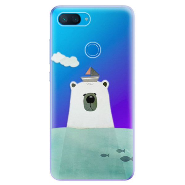 Odolné silikonové pouzdro iSaprio - Bear With Boat - Xiaomi Mi 8 Lite