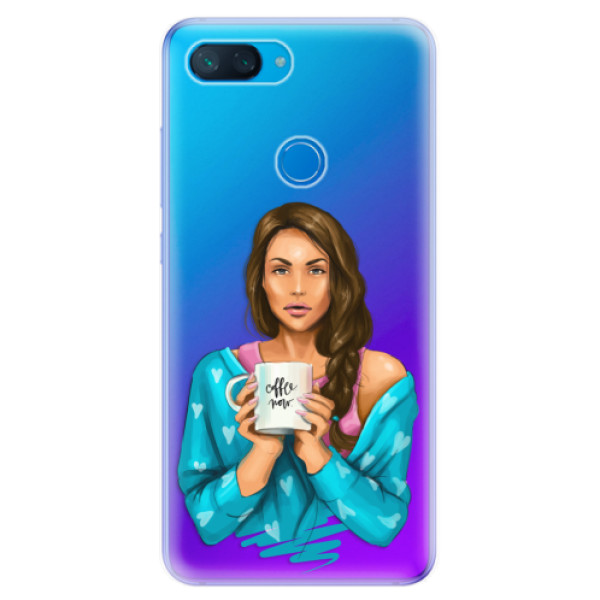 Odolné silikonové pouzdro iSaprio - Coffe Now - Brunette - Xiaomi Mi 8 Lite