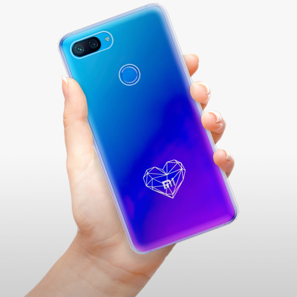 Odolné silikonové pouzdro iSaprio - čiré - Digital Love - Xiaomi Mi 8 Lite