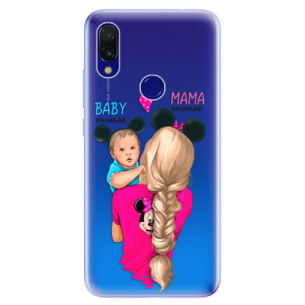 Odolné silikonové pouzdro iSaprio - Mama Mouse Blonde and Boy - Xiaomi Redmi 7