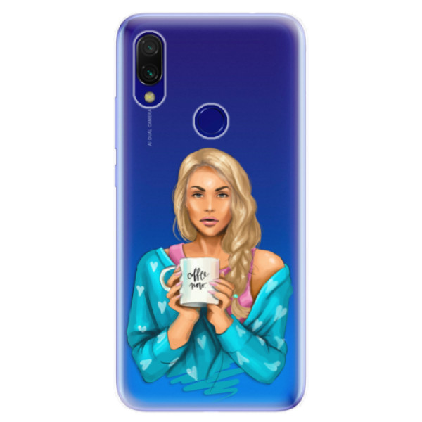 Odolné silikonové pouzdro iSaprio - Coffe Now - Blond - Xiaomi Redmi 7