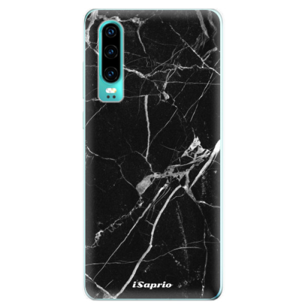 Odolné silikonové pouzdro iSaprio - Black Marble 18 - Huawei P30