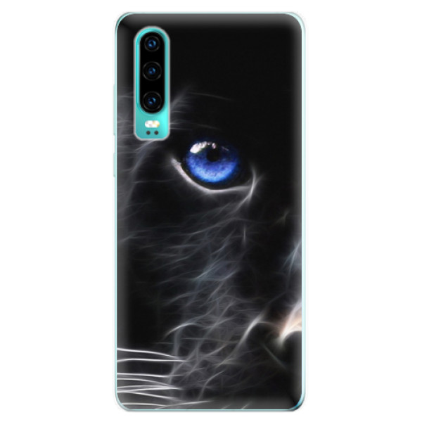 Odolné silikonové pouzdro iSaprio - Black Puma - Huawei P30