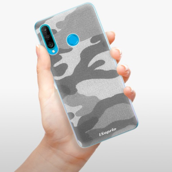 Odolné silikonové pouzdro iSaprio - Gray Camuflage 02 - Huawei P30 Lite