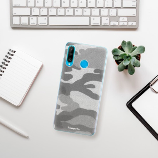 Odolné silikonové pouzdro iSaprio - Gray Camuflage 02 - Huawei P30 Lite