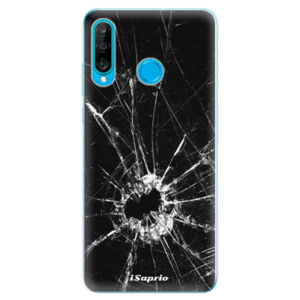 Silikonové odolné pouzdro iSaprio Broken Glass 10 na mobil Huawei P30 Lite (Silikonový odolný kryt, obal, pouzdro iSaprio Broken Glass 10 na mobilní telefon Huawei P30 Lite)